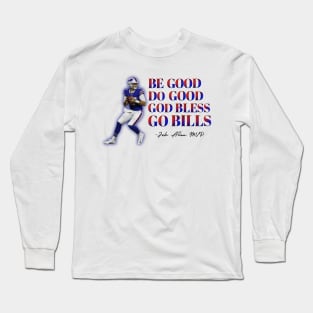 Be Good Do Good Go Bless Go Bills, Retro Allen Sports Long Sleeve T-Shirt